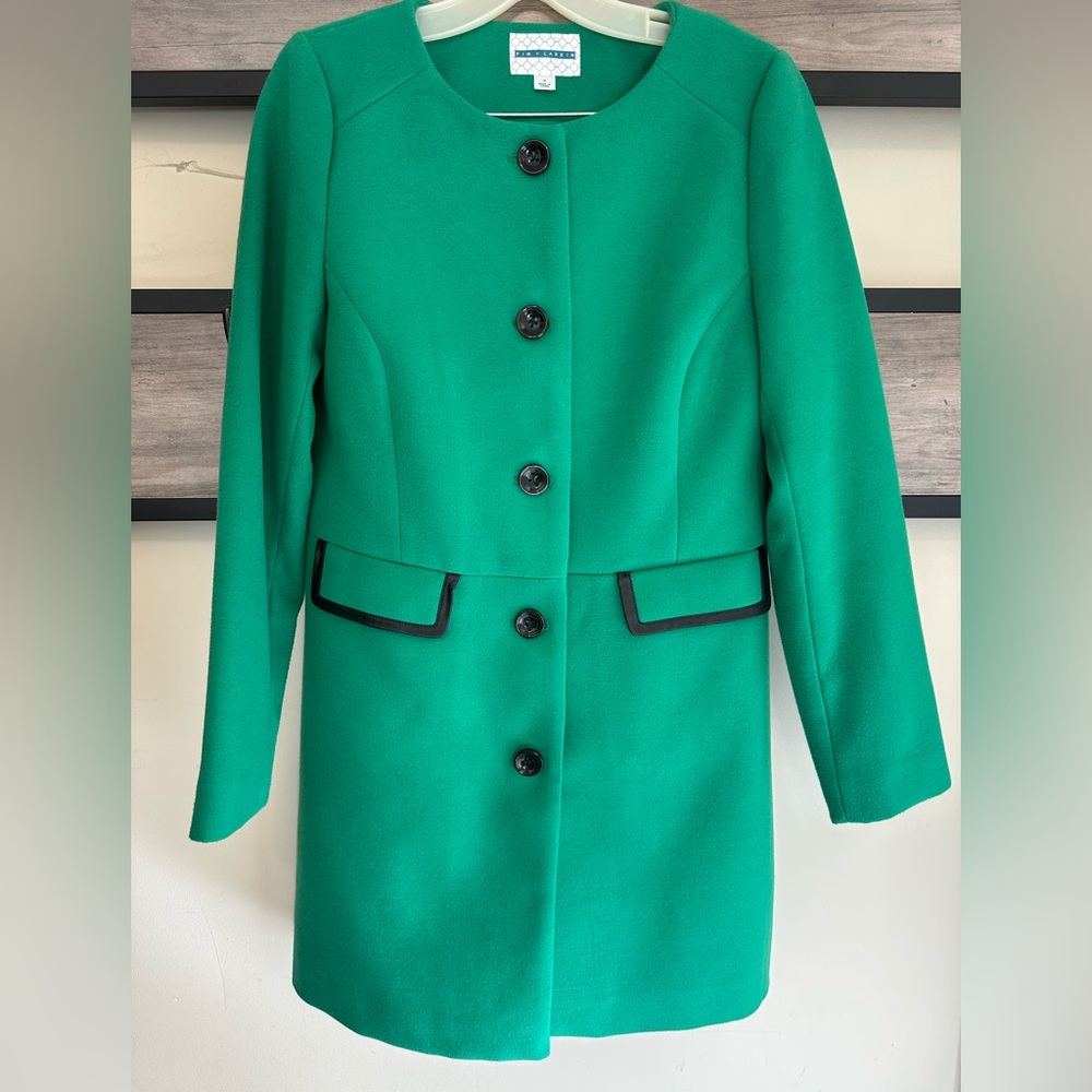 PIM + Larkin Piped Collarless Jacket & Spring Coat